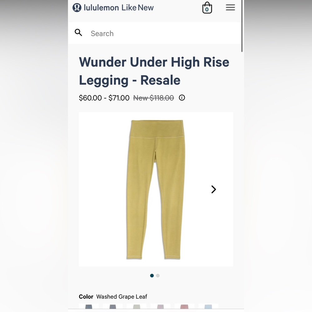 Lululemon Wunder Under High Rise Legging - Picture 5 of 5